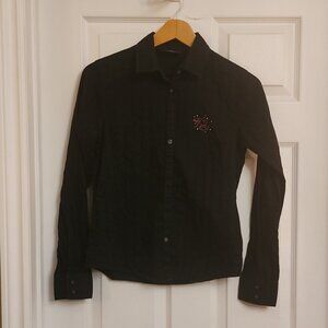 Harley Davidson Long Sleeve Button Up Embroidered